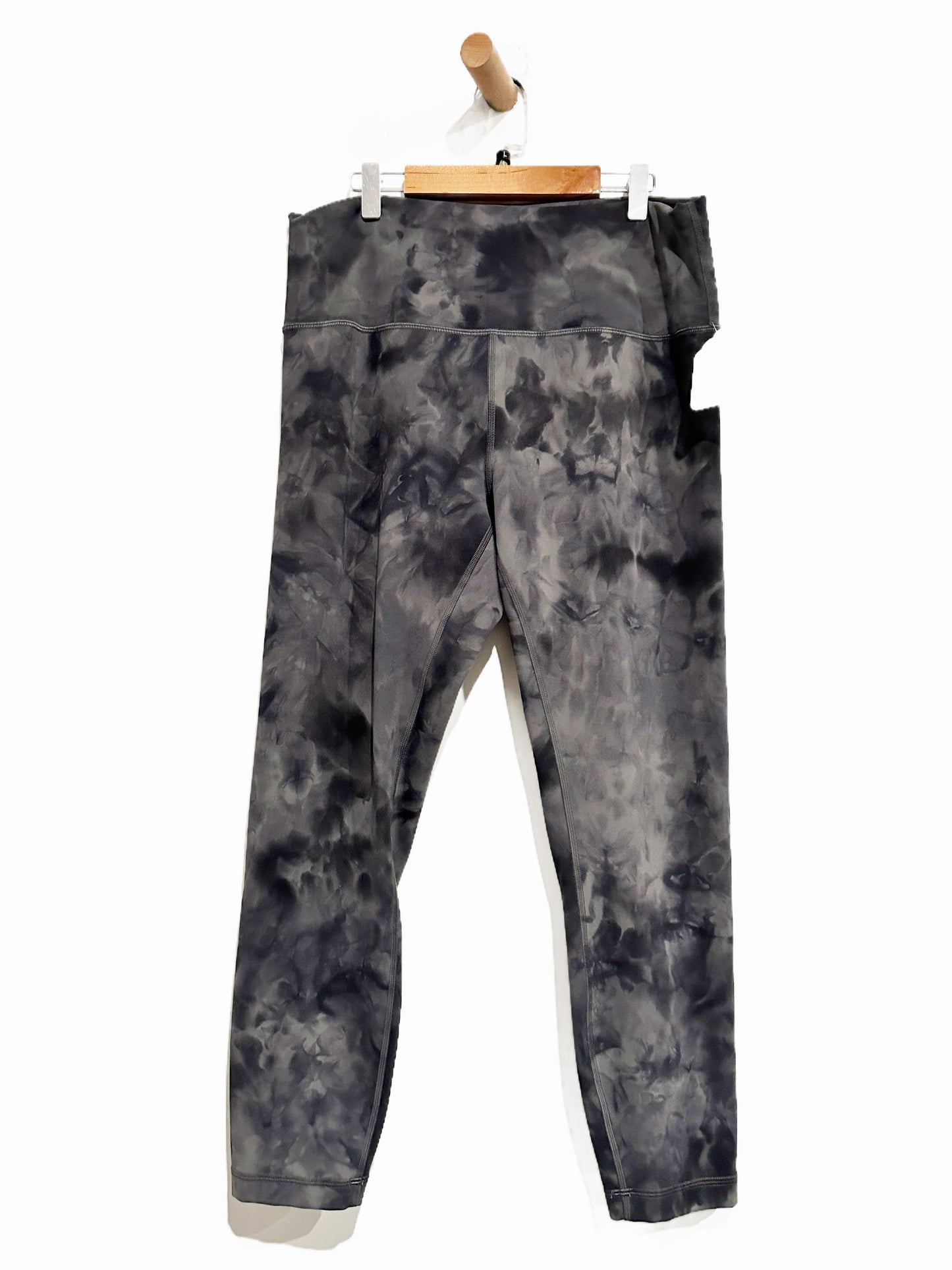 Lululemon Wunder Train High-Rise Tight 25" in Diamond Dye Pitch Grey Graphite Grey - 14