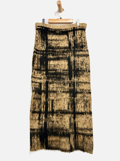 Zara Brown Knit Midi Skirt - Medium