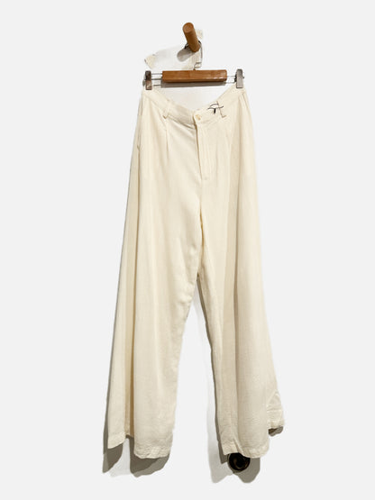 Z Supply Cream Wide Leg Trousers - Small