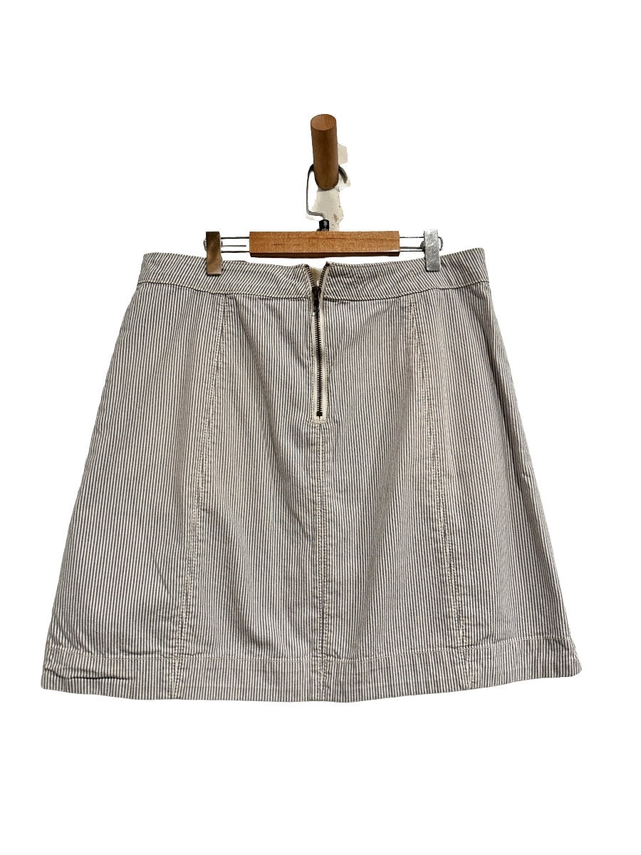 Anthropologie Pilcro Railroad Stripe Mini Skirt - 10