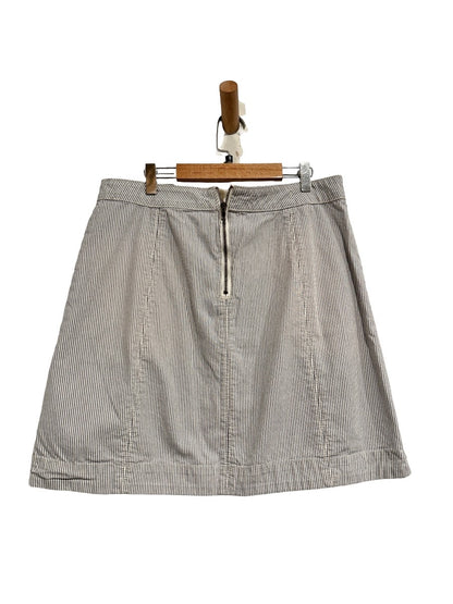 Anthropologie Pilcro Railroad Stripe Mini Skirt - 10