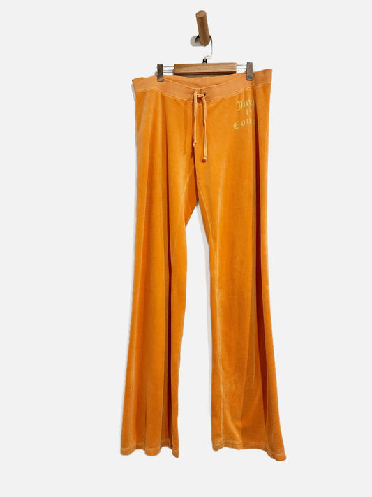 Juicy Couture Orange Terry Cloth Track Pants - Small