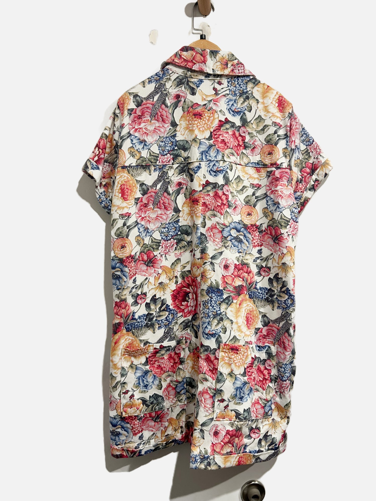 Show Me Your Mumu Denim Range Romper in Dusty Meadows - XL