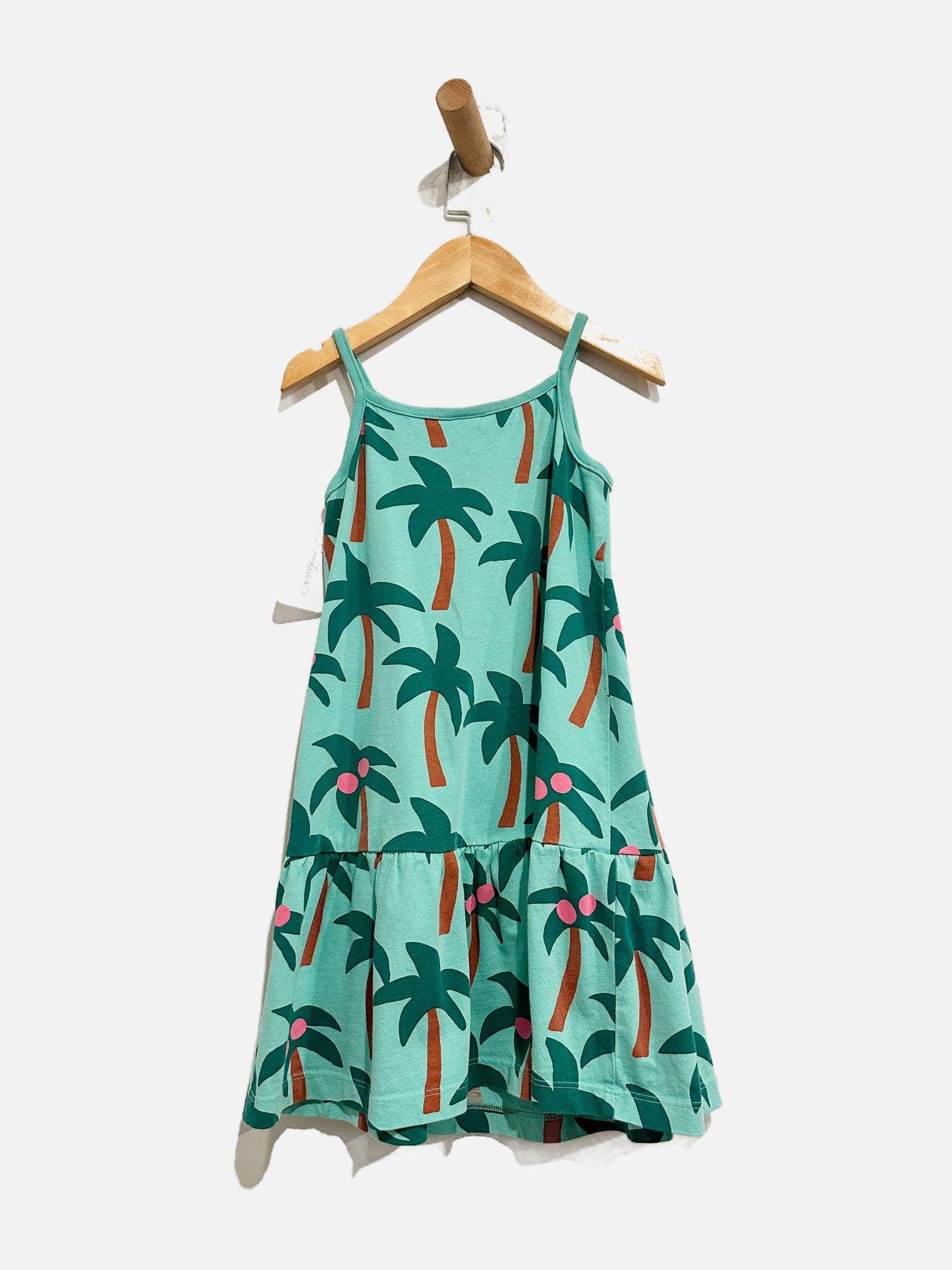 Hanna Andersson Green Palm Tree Dress - 6/7