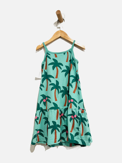Hanna Andersson Green Palm Tree Dress - 6/7