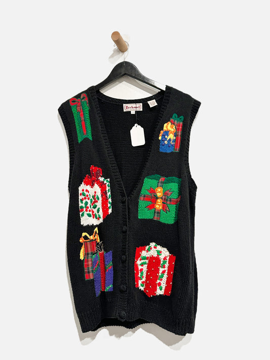 VTG Bechamel XMAS Knit Cardigan  - Medium