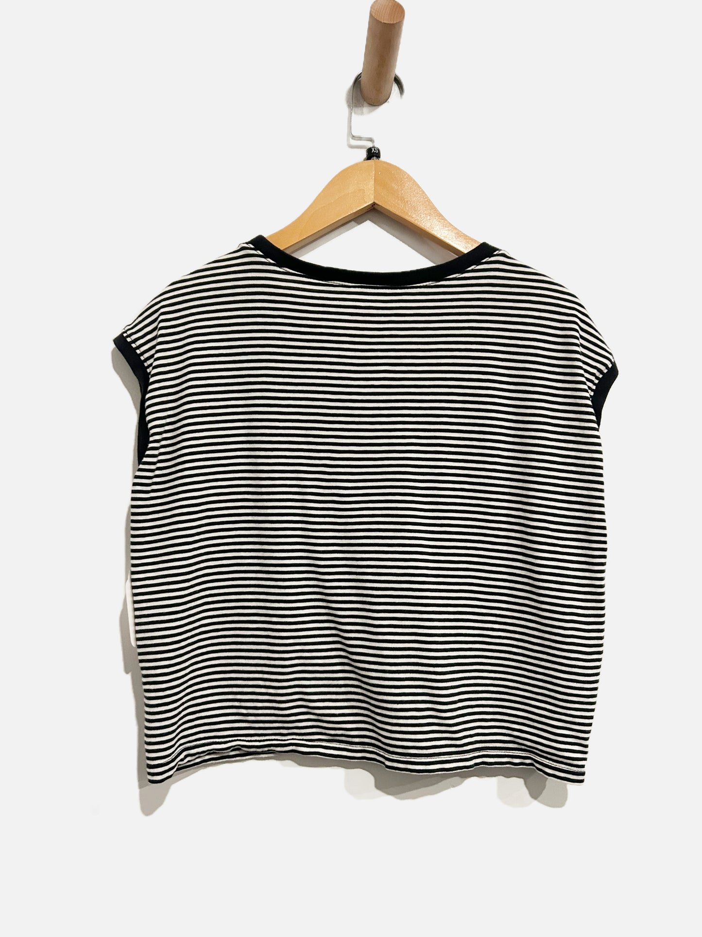 Madewell Black and White Stripe Tank - XS