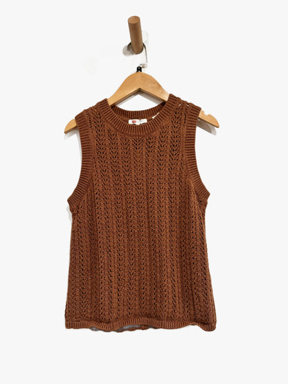 Levi’s Sunrise Crochet Sweater Tank in Sorrel Horse - Small