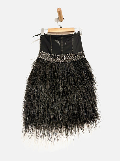 Bebe Black Sequin Feather Mini Dress - XS Ernest Grace Bebe Black Sequin Feather Mini Dress - XS Ernest Grace