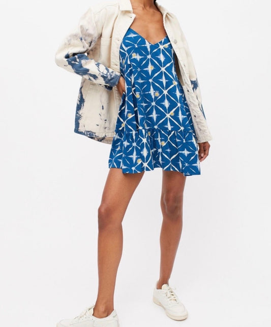 Urban Outfitters Blue Flower Mini Dress - Small