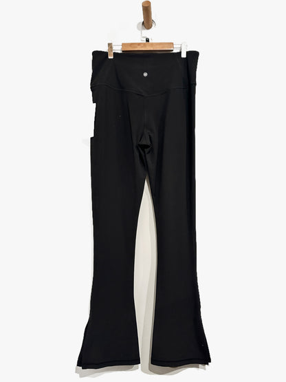 Athleta NWT Elation Split Slim Flare Pants in Black - Large