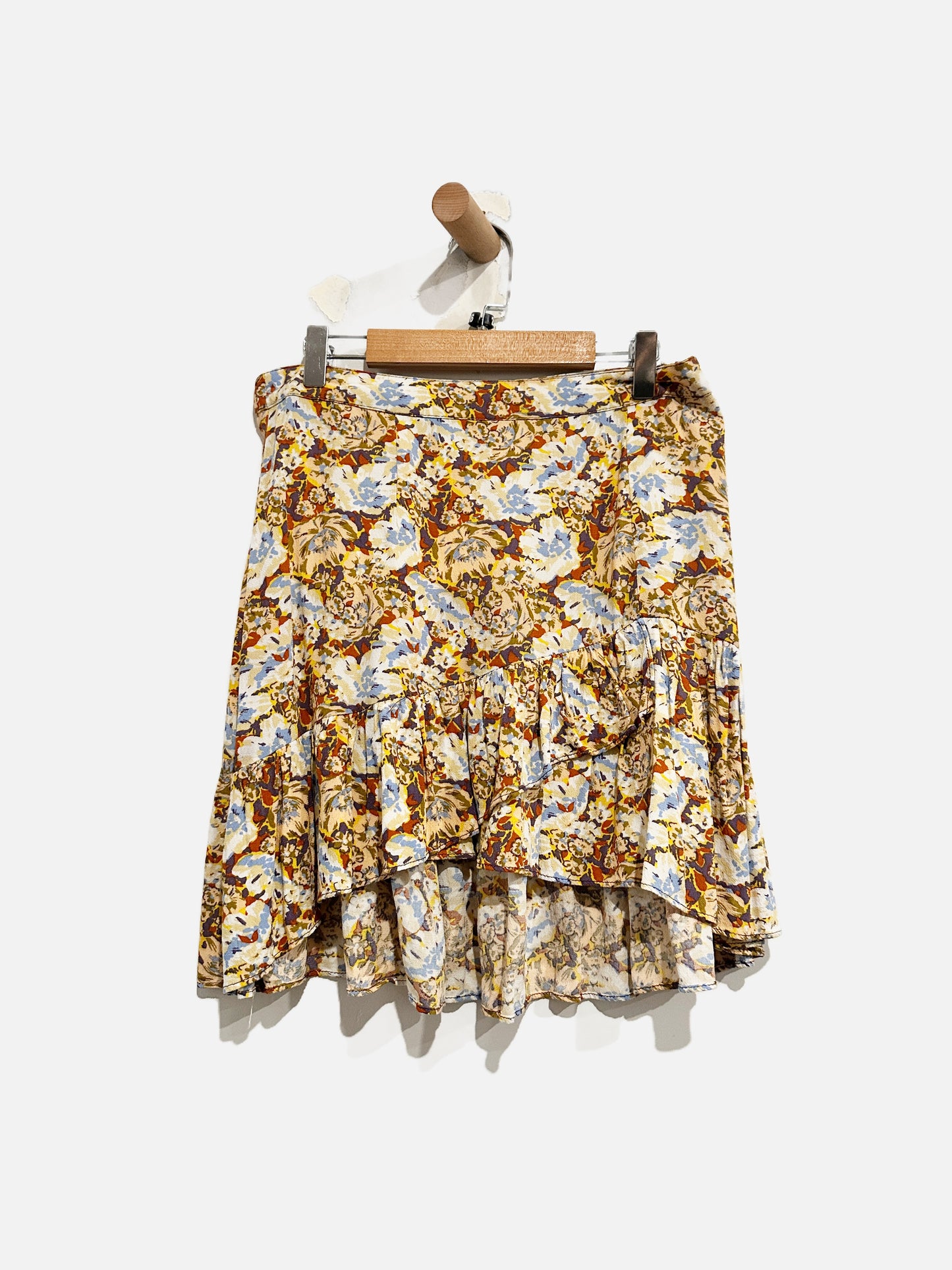 Free People Floral Mini Ruffle Skirt - 2