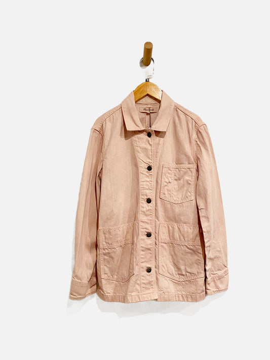 Madewell Pink Denim Shacket - XS