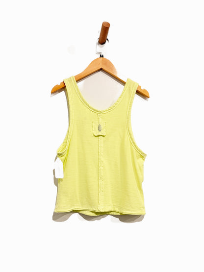Free People Movement Back To Basics Yellow Tank - Small