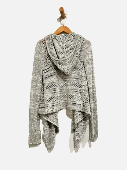 Abercrombie & Fitch Kids Gray Waterfall Cardigan - Medium