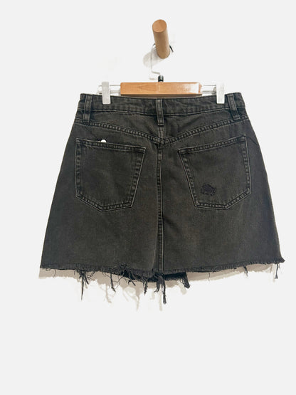 Free People Denim A-Line Mini Skirt in Rainn - 27