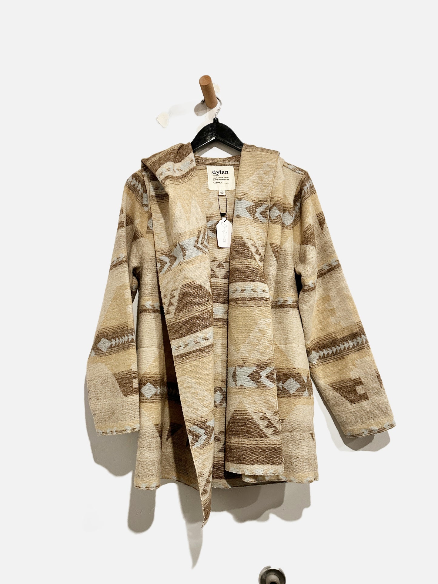 Dylan Tan Aztec Print Jacket - Small