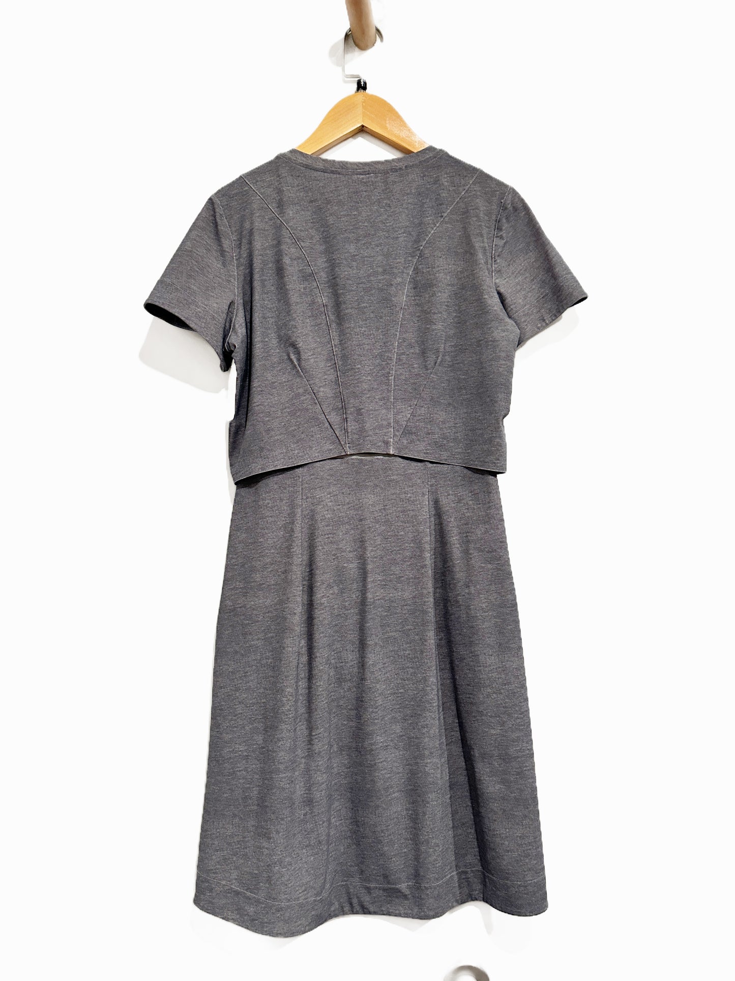 Lululemon &go Endeavor Dress in Heathered Texture Printed Grey - 6