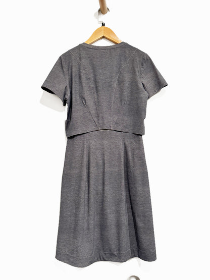 Lululemon &go Endeavor Dress in Heathered Texture Printed Grey - 6