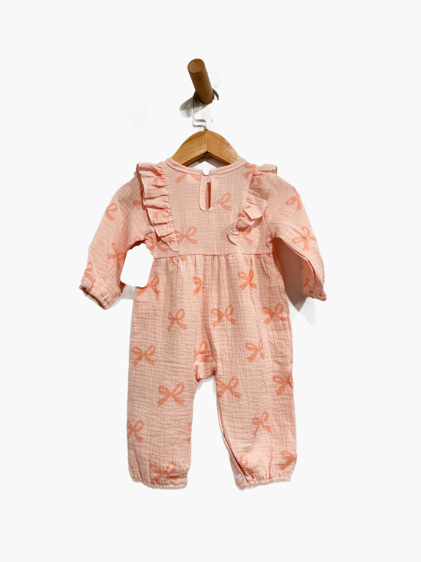 Girls Pink Bow Onesie - 70