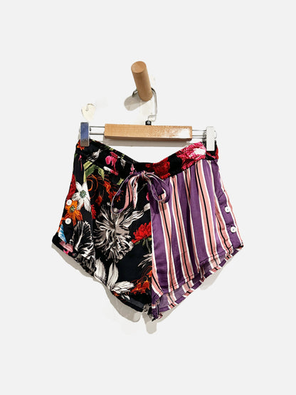 Anthropologie Floral/Stripe Lounge Shorts - XXS