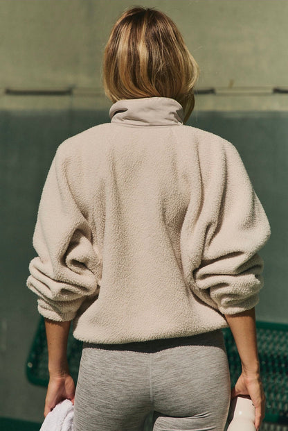 Free People Movement Hit The Slopes Fleece Jacket in Canvas - Medium