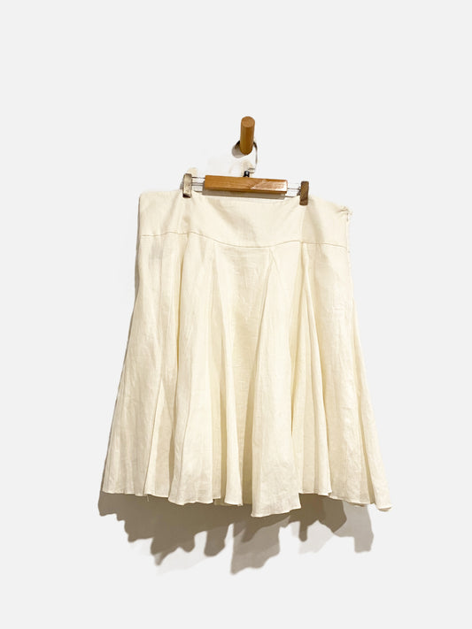 Ralph Lauren White Linen Skirt - 16