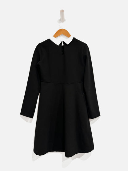 Zara Black "Wednesday Addams" LS Dress - 11-12