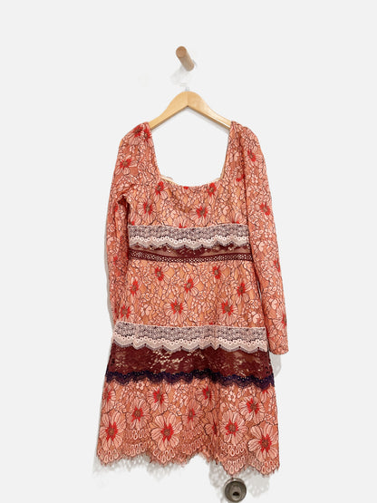 Foxie Dox Pink Lace Mini Dress - 6