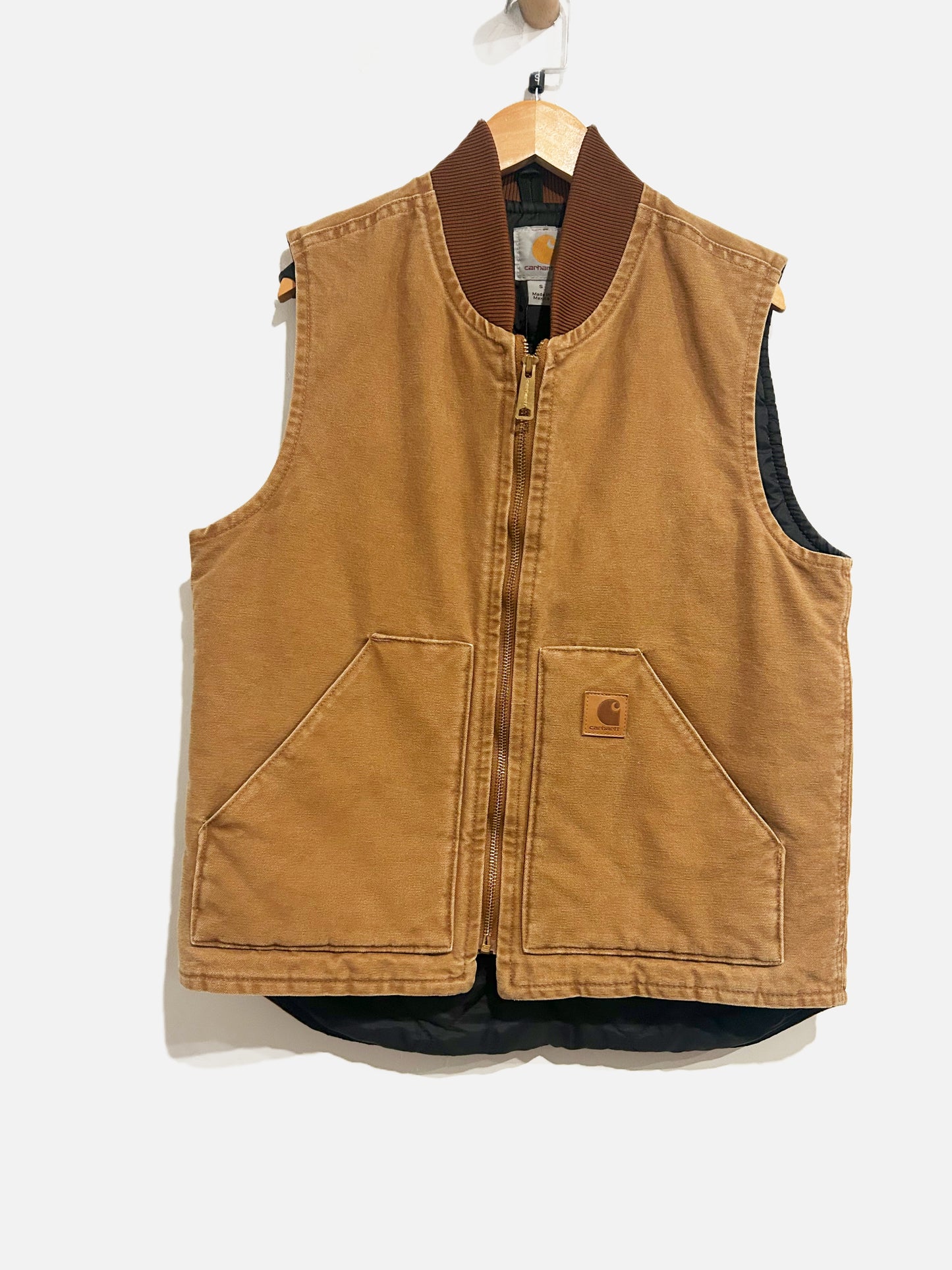 Carhartt Sandstone Duck Work Vest - Small