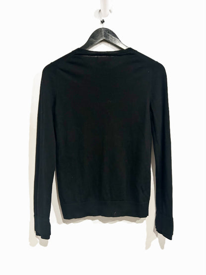Banana Republic Black Merino Wool Sweater - Small