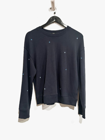 Rails Ramona Embroidered Crewneck Sweatshirt in Lucky Stars - Medium