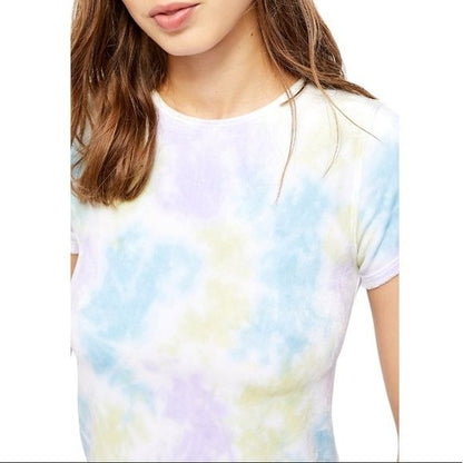 Free People Bright Eyes Velvet Tie Dye Tee Size Small
