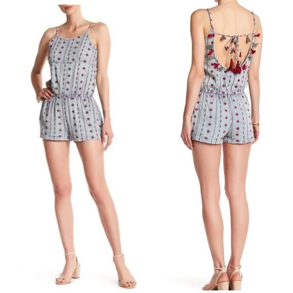 Raga NWT Daria Embroidered Jumpsuit Size XS