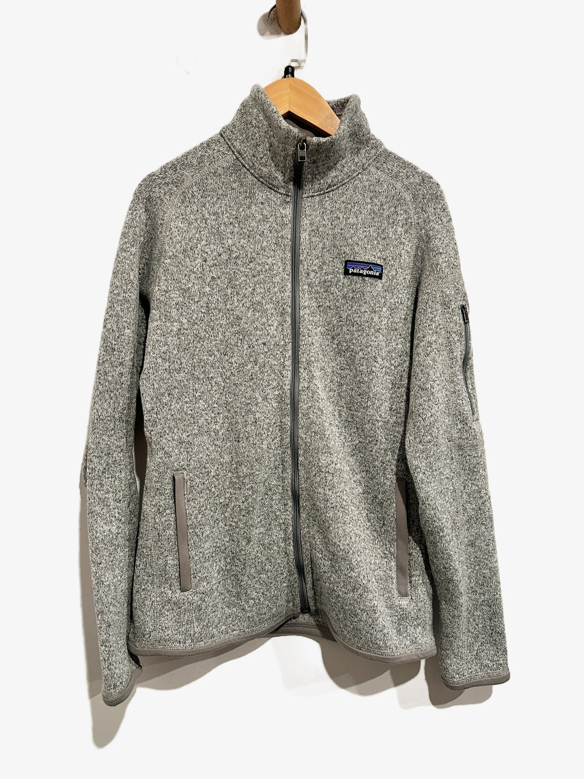 Patagonia Better Sweater Full Zip Fleece Jacket in Birch White - Small