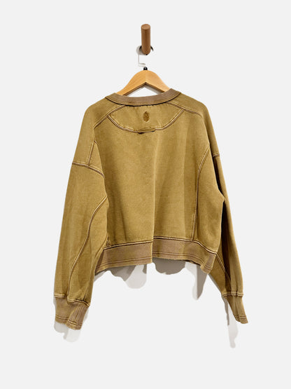 Free People Movement Intercept Pullover in Harvest Gold - Small