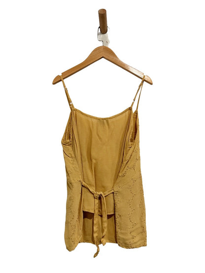 Kaaku Yellow Embroidered Tank - 0S