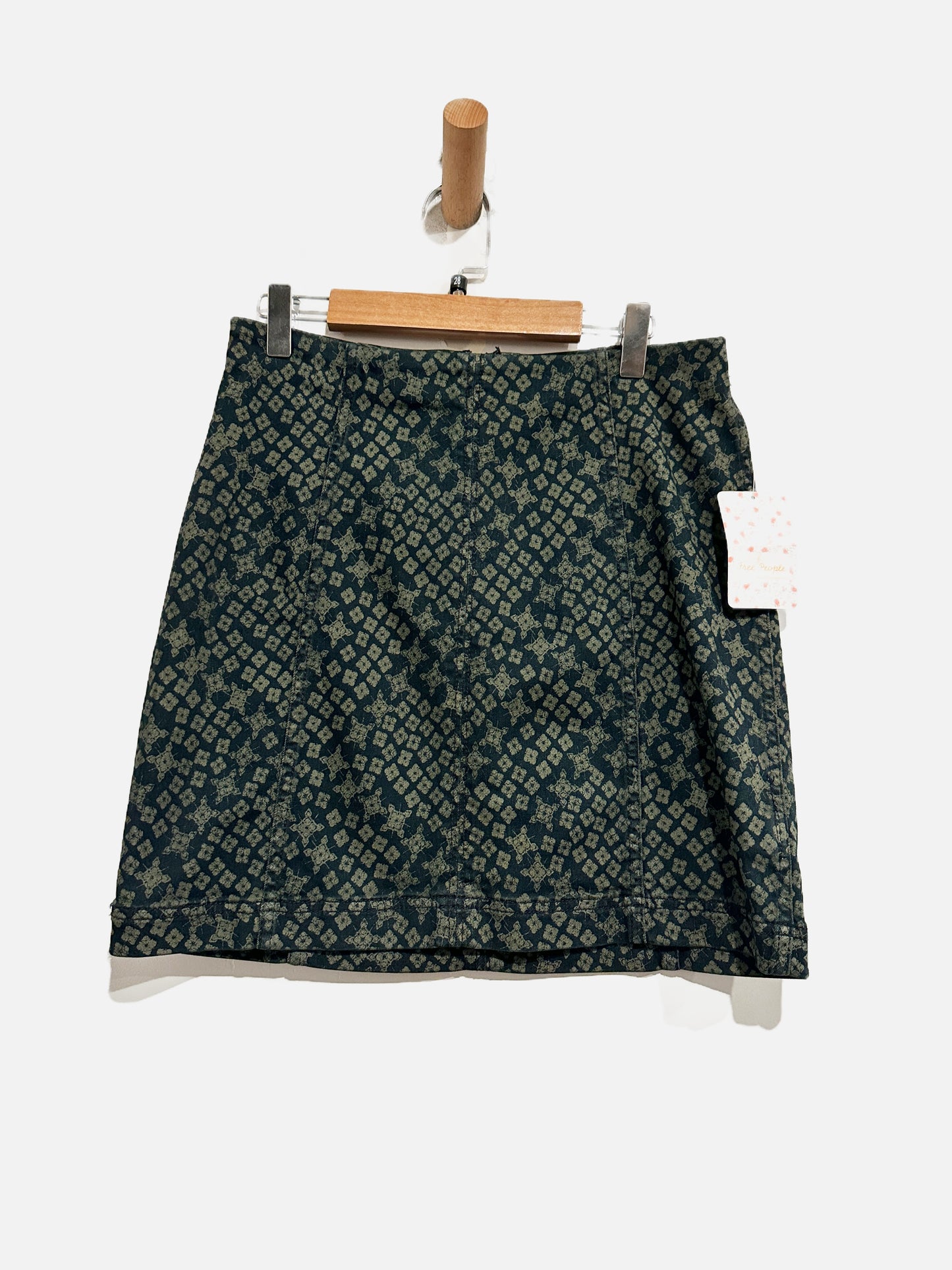 Free People Modern Femme Printed Mini Skirt in Indigo Combo - 6