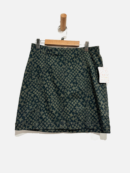 Free People Modern Femme Printed Mini Skirt in Indigo Combo - 6