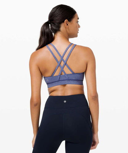 Lululemon Energy Bra *Medium Support, B–D Cup in Heathered Larkspur Blue - 4