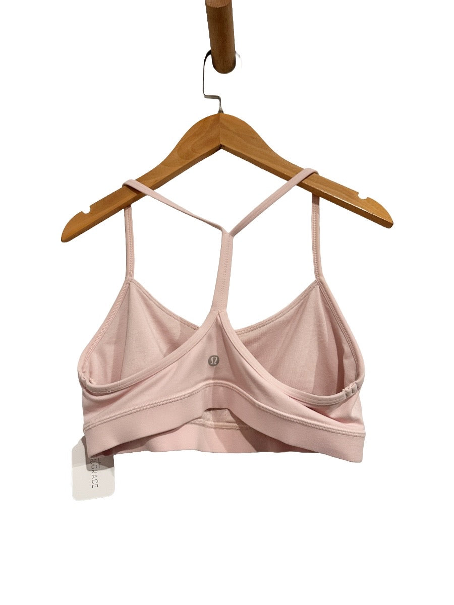 Lululemon Flow Y Nulu Bra in Feather Pink - 10