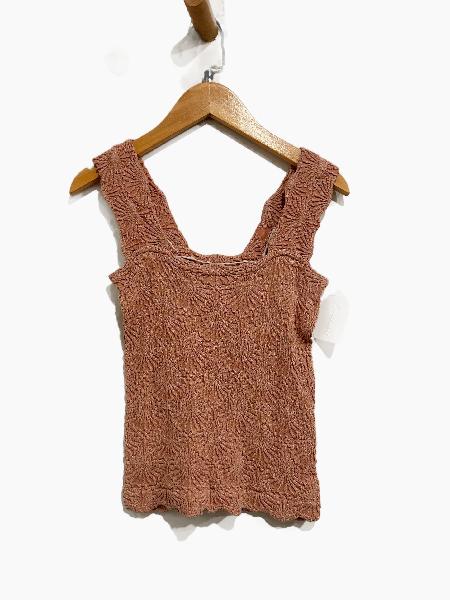 Free People Pink Love Letter Cami in Cinnamon Stick - M/L