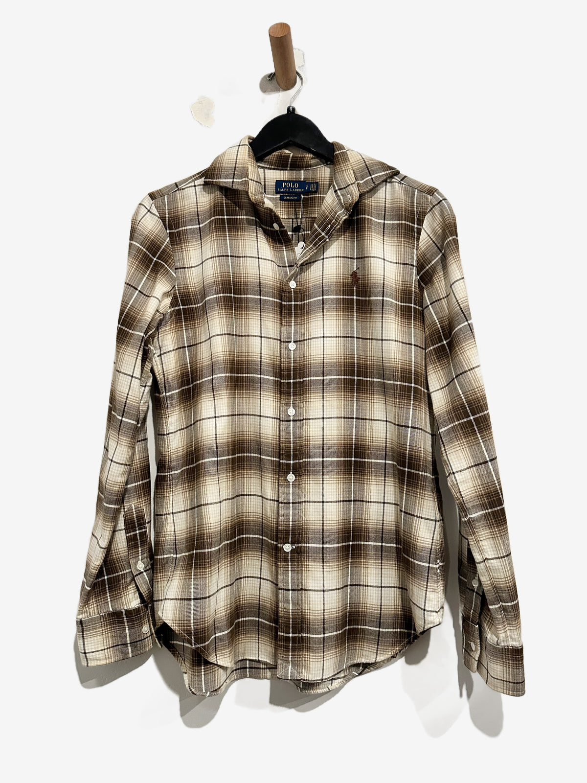 Polo Ralph Lauren Brown Plaid Button Down - Small