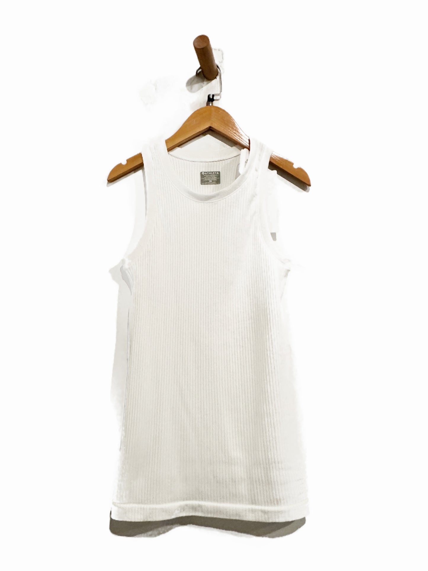 Athleta Renew Ribbed Tank in White - XS