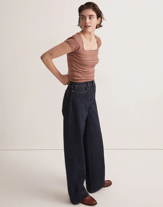 Madewell Red Stripe Tee - Small