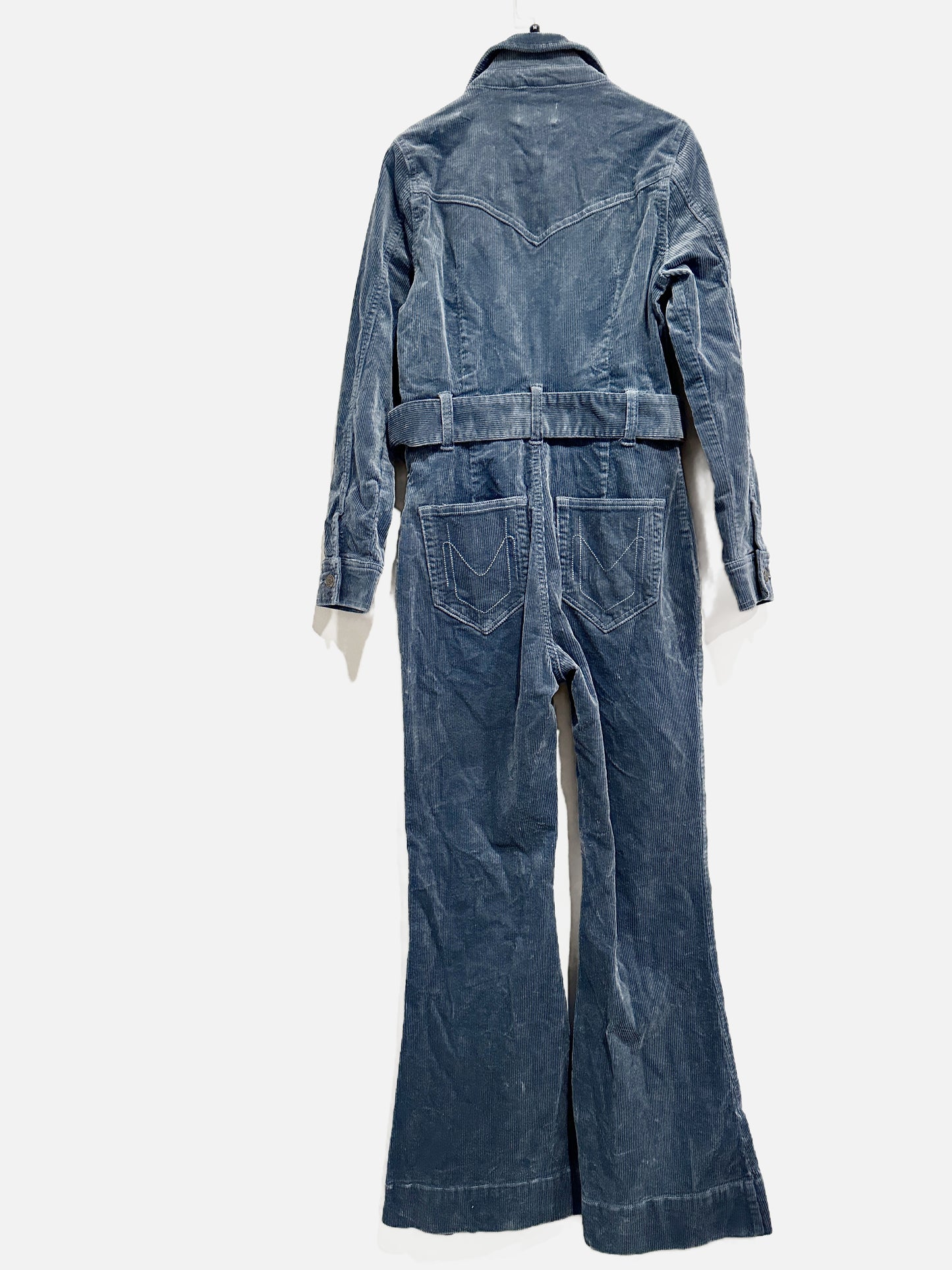 Show Me Your Mumu Blue Corduroy Jumpsuit - Medium