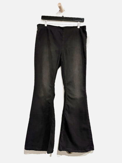 Free People Penny Pull On Flare Jeans in Black - 29