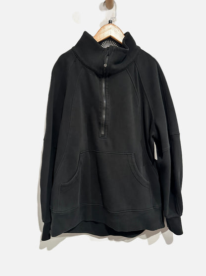 Lululemon Scuba Oversized Funnel-Neck Half Zip in Black - M/L