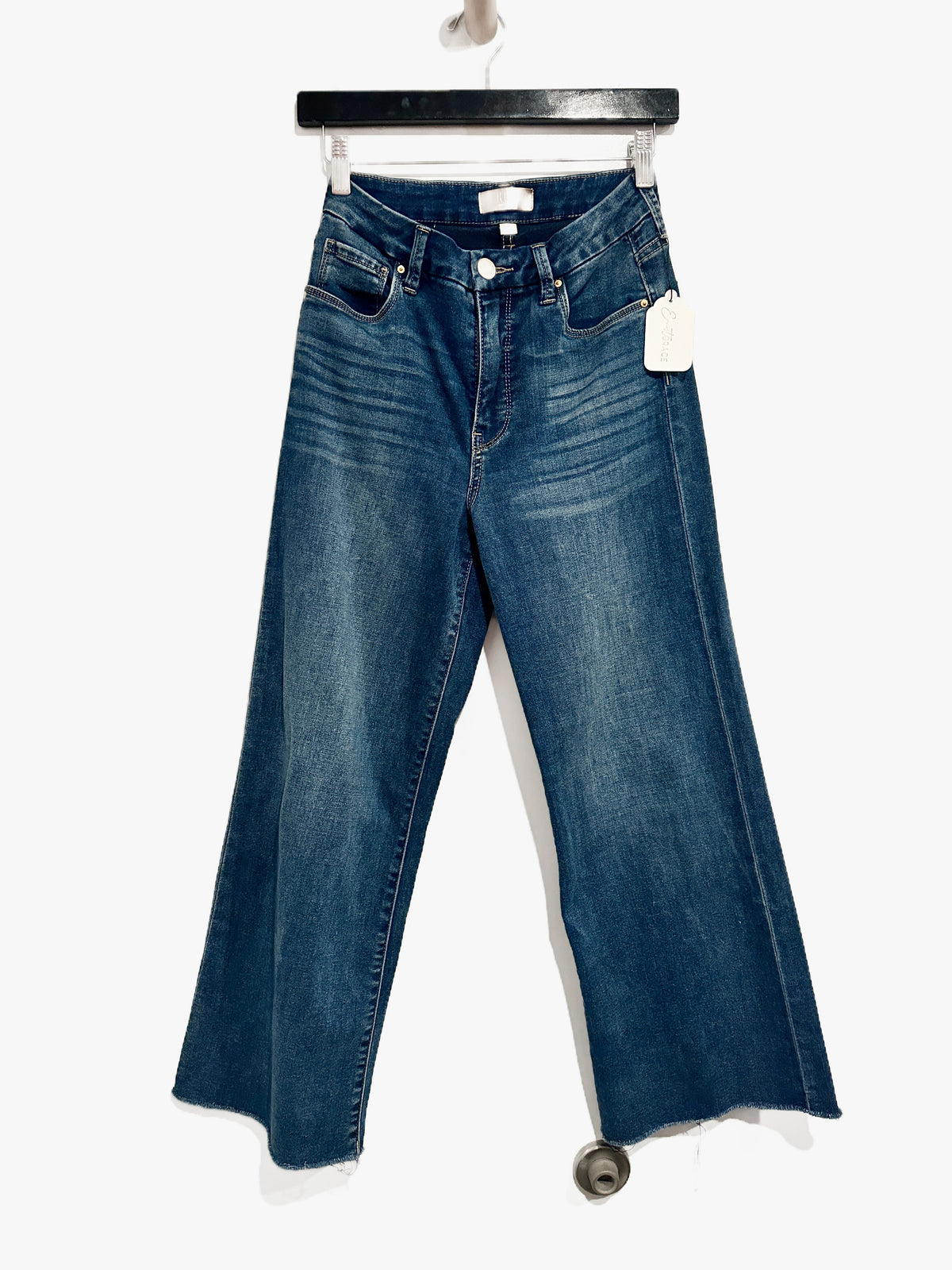 Kut Meg High Rise Fab Ab Wide Leg Jeans in Yielded - 00