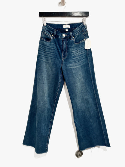Kut Meg High Rise Fab Ab Wide Leg Jeans in Yielded - 00